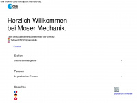 moser-mechanik.ch Webseite Vorschau