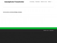 freizeitreiter-islandpferde.ch Webseite Vorschau