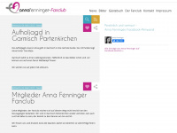 annafenninger-fanclub.at Webseite Vorschau