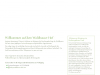 waldhauserhof-berchtesgaden.de Webseite Vorschau