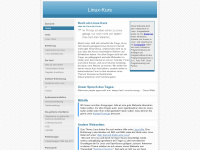 linux-kurs.eu Webseite Vorschau