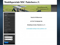 modellsportclub-paderborn.de Webseite Vorschau