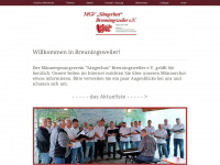 mgv-breuningsweiler.de Webseite Vorschau