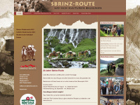 sbrinz-route.ch Webseite Vorschau