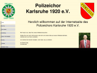 polizeichor-karlsruhe.de Webseite Vorschau