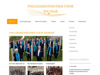 philharmonischerchor-weimar.de Webseite Vorschau