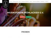 musikverein-muehlacker.de Webseite Vorschau