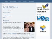 musikschule-wertheim.de Webseite Vorschau