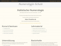 numerologie-schule.de Webseite Vorschau