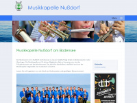 musikkapelle-nussdorf.de Webseite Vorschau