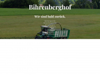 bihrenberghof.de Webseite Vorschau