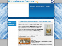 non-au-mercure-dentaire.org Webseite Vorschau