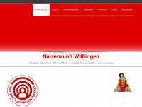 narrenzunft-wilflingen.de Webseite Vorschau