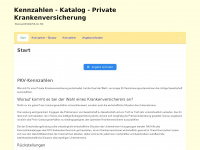 kennzahlen-private-krankenversicherung.de Webseite Vorschau
