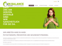 in-balance-praxis.de Webseite Vorschau