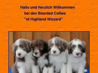 bearded-collies-of-highland-wizzard.de Webseite Vorschau