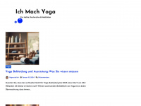 ich-mach-yoga.de Webseite Vorschau