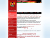 kenyaembassyberlin.de Webseite Vorschau