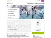 hand-plastische-chirurgie.kssg.ch Webseite Vorschau