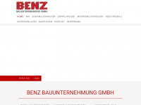 benz-bau.de Webseite Vorschau