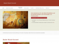 musikkonvent.ch Webseite Vorschau