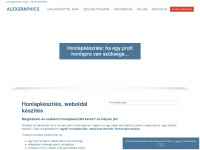 alexgraphics.hu Webseite Vorschau