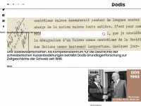 dodis.ch Webseite Vorschau
