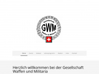 waffen-militaria.ch Webseite Vorschau