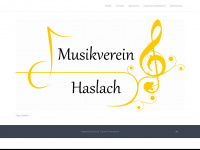 musikverein-haslach.de Webseite Vorschau