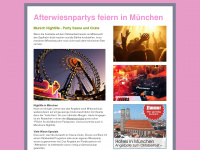 afterwiesnpartys.de Webseite Vorschau