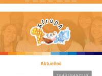 afropa.org Webseite Vorschau