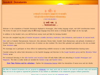 sanskritdocuments.org Webseite Vorschau