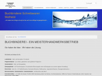buchbinderei-matheisl.de Webseite Vorschau