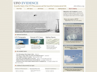 ufoevidence.org Webseite Vorschau