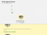 klangkontext.de Webseite Vorschau