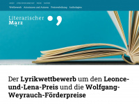 literarischer-maerz.de Webseite Vorschau