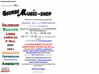 george-music-shop.de Webseite Vorschau