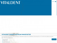 vitaldent.info Webseite Vorschau