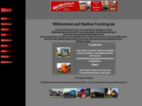 radine-trucking.de Webseite Vorschau