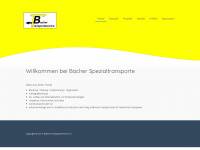 bacher-spezialtransporte.com Webseite Vorschau