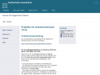 oc.hs-mannheim.de Webseite Vorschau