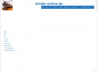 binder-online.de Webseite Vorschau