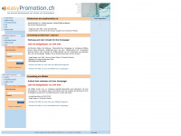 easypromotion.ch Webseite Vorschau