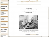 schuncke-archiv.de Webseite Vorschau