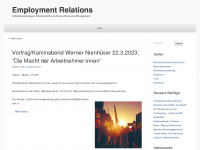 employmentrelations.de Webseite Vorschau