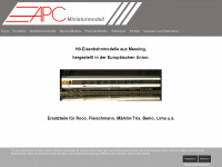 apc-miniaturmodell.de Webseite Vorschau