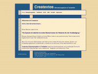 creatextos.ch Webseite Vorschau