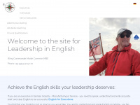 leadership-in-english.de Webseite Vorschau