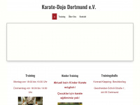 karate-dojo-dortmund.de Webseite Vorschau