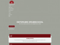 defdrums.de Webseite Vorschau